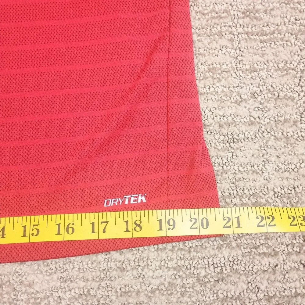TekGear Dry Tek Polo Shirt Boys XL Huskey Bold Red Golf Performance Lightweight